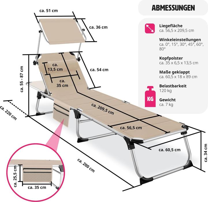 Actual product image tectake Lorella (200 cm)