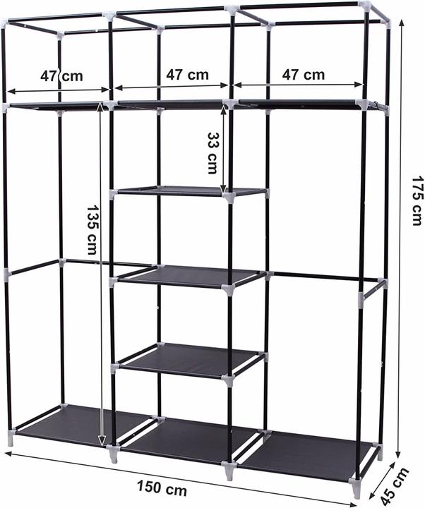 Actual product image Songmics Hannah (150 x 45 x 175 cm)