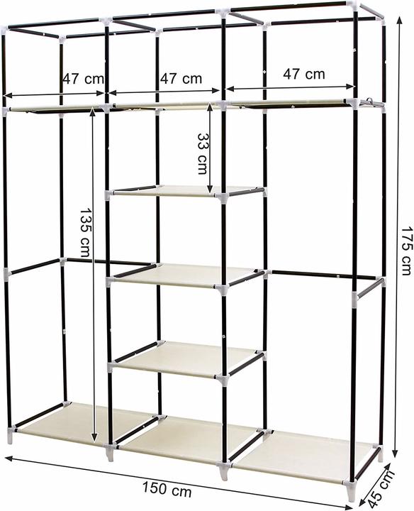 Immagine prodotto Songmics Hannah (150 x 45 x 175 cm)
