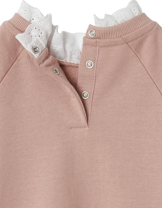 Produktbild Vertbaudet Mädchen Sweatkleid mit Lochstickerei am Kragen (86)