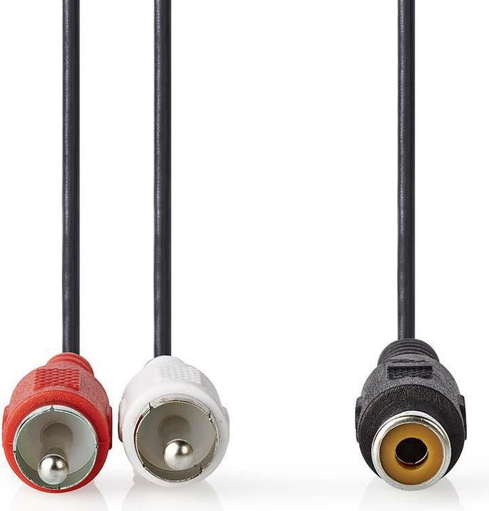 Produktbild Nedis Subwoofer-Kabel 2 x Cinch-Stecker - Cinch-Buchse 0,2 m (0.20 m, Cinch)