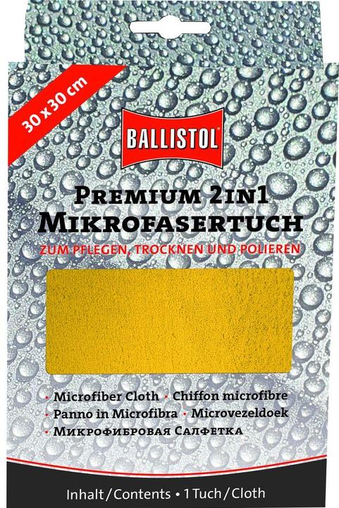 Immagine prodotto Ballistol Panno in microfibra Premium 2in1 - Per la cura, l'asciugatura e la lucidatura, giallo (1 pz.)