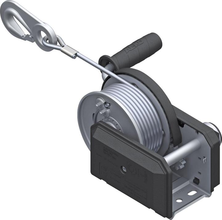 Produktbild AL-KO Handseilwinde (Seilwinde) Zugkraft 500 kg, mit Seil ø 5 mm und Karabiner, L 20 m