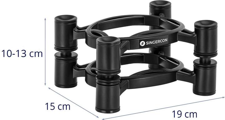 Produktbild Singercon Profi Lautsprecherständer Boxenständer Entkoppler höhenverstell- und neigbar (1 Stk., Ständer, Höhenverstellbar, Neigbar)