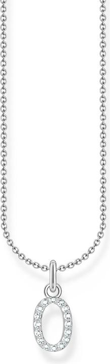 Produktbild Thomas Sabo Kette mit Buchstaben-Anhänger O Silber (925er Silber, 38 - 45 cm)