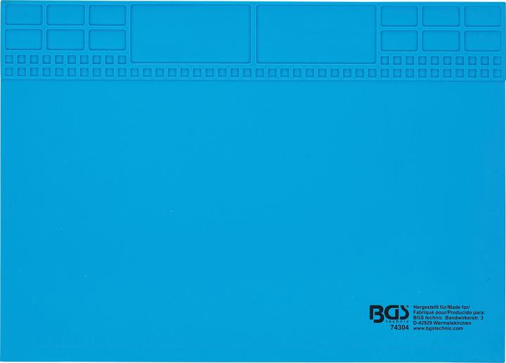 BGS Silicone Working Mat | magnetic | 350 x 245 x 3 mm
