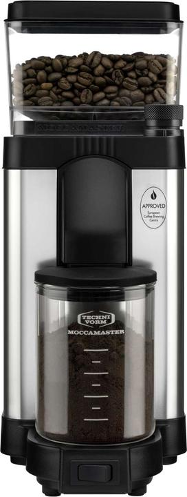 Image du produit Moccamaster 49510 Grinder à café Noir, Acier inoxydable, Transparent