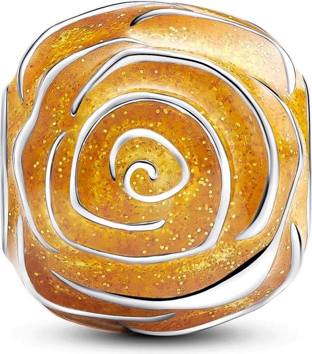 Immagine prodotto Pandora Charm a forma di rosa gialla in fiore (Argento 925, Smalto)