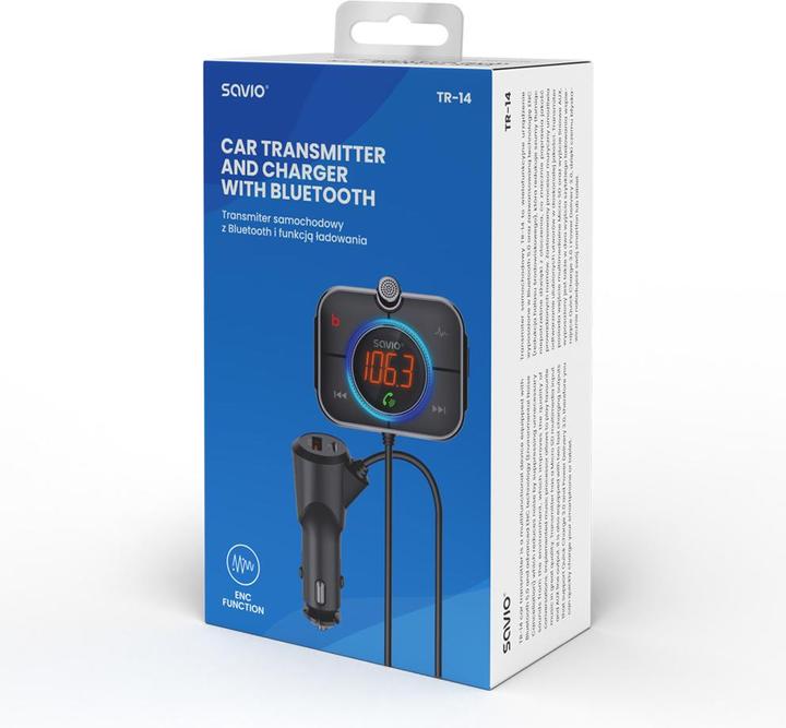 Actual product image Savio FM transmitter