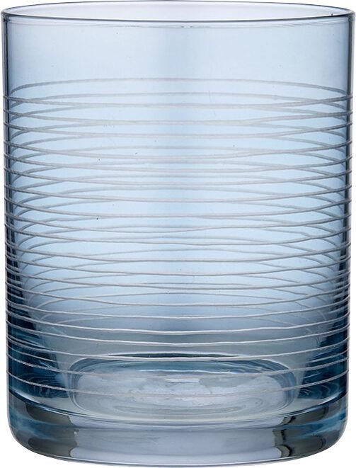Ladelle Tumblergläser Linear Etched Blue 370 ml (4er-Set) (0.37 l, 4 x)