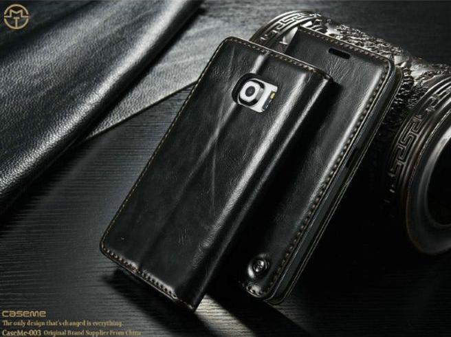 Produktbild Caseme Klassische Leder Hülle (Samsung Galaxy S6 Edge)