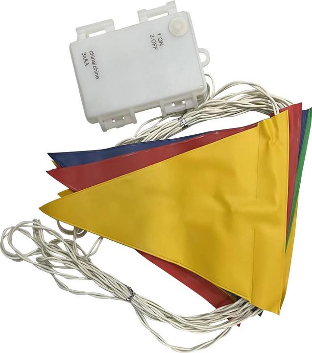 Actual product image H & S Collection Flag garland with LED lights (5 m)