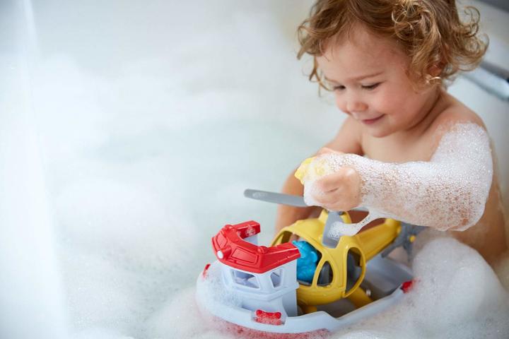 Image du produit Green Toys Bateau de sauvetage avec hélicoptère