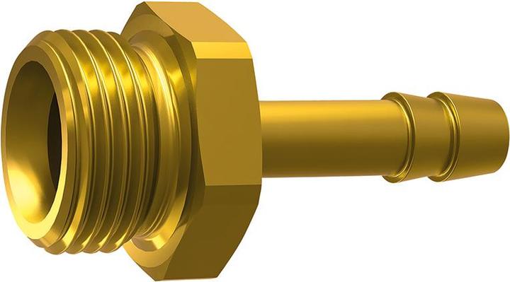Actual product image Riegler 130992-MS2391413 Screw-in hose nozzle, G 1/4, for hose LW 13 mm, SW 17, MS, 1pc