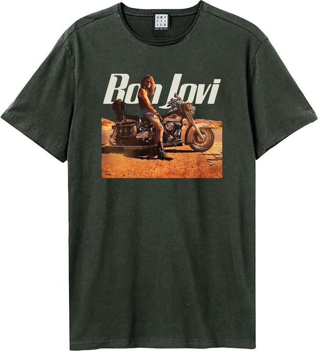 Immagine prodotto Amplified Maglietta unisex per adulti Wanted Dead Or Alive Bon Jovi (XS)