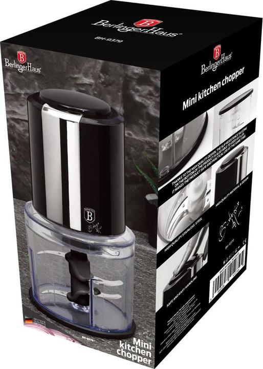 Image du produit BerlingerHaus Mini hachoir 0.6L Black Silver Collection (600 ml, 300 W)