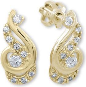 Actual product image Brilio Luxury gold earrings with crystals 745 239 001 01078 0000000