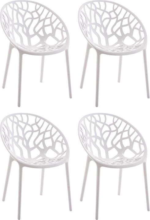 Actual product image CLP Set of 4 Hope Chair, white