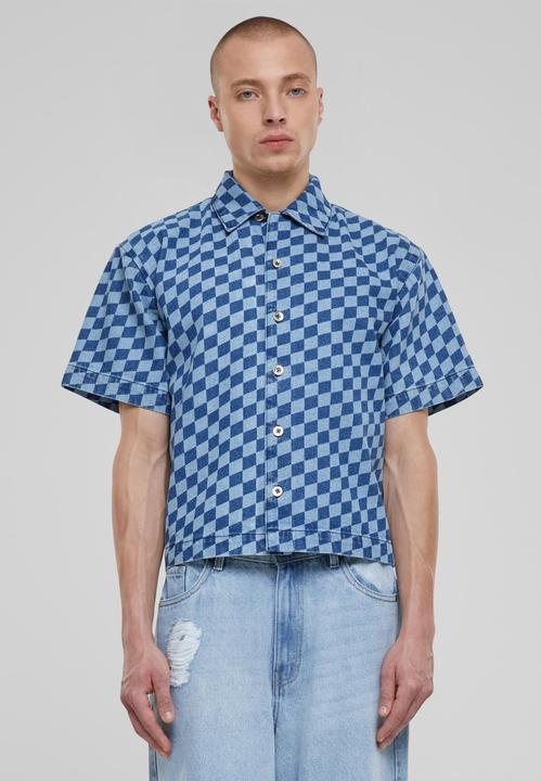 Actual product image Urban Classics Laser Check Printed Boxy Shirt - 166805 (4XL)