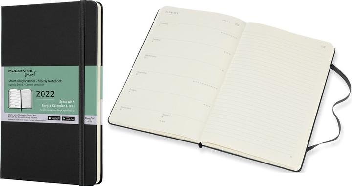 Produktbild Moleskine Smart Writing Calender (Quer, Harter Einband, Deutsch)