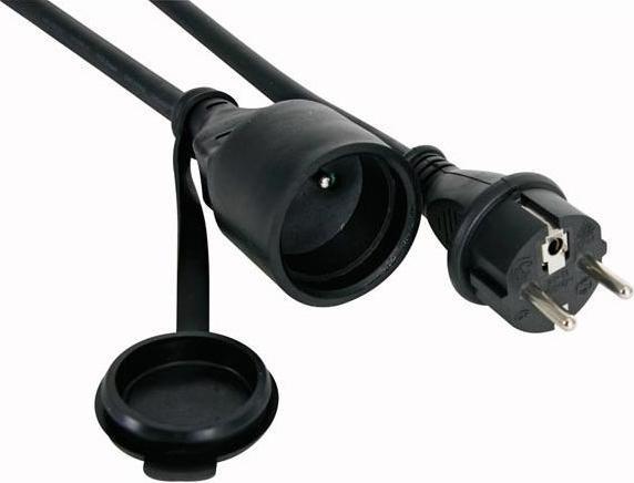 Produktbild HQ Power GUMMI-VERLÄNGERUNGSKABEL MIT SCHRUMPFSCHLAUCH - 3G2.5 - 20 m - STECKER-TYP E (FRANZÖSISCHES SYSTEM) (20 m, CEE 7/5)