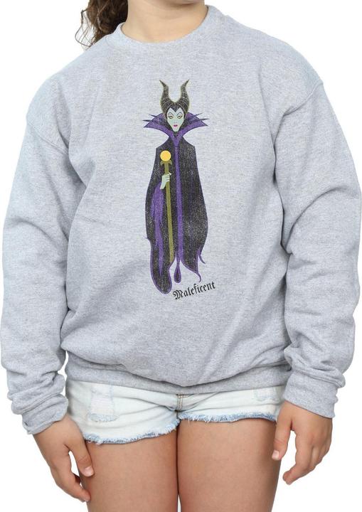 Actual product image Disney Girls Sleeping Beauty Classic Maleficent Sweatshirt (116)