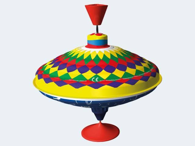Produktbild Simm Spielwaren Kreisel auf verziertem Ständer 19 cm