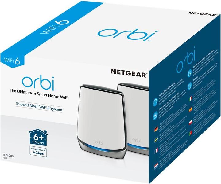 Immagine prodotto Netgear Sistema Orbi WiFi 6 mesh AX6000 (RBK852)