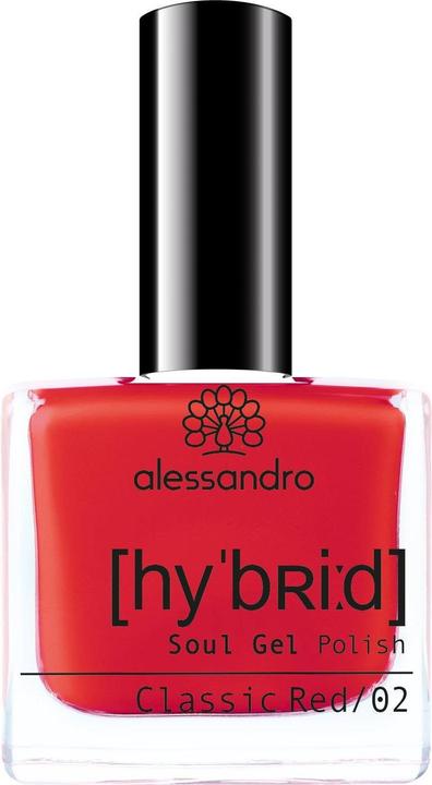 Produktbild Alessandro Nagellack Hybrid 110 Classic Red (110 Classic Red, Gel-Effekt Nagellack)