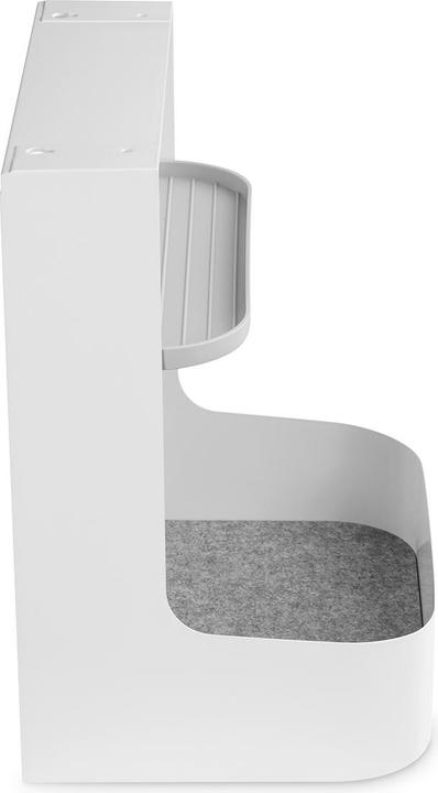 Immagine prodotto Assmann Digitus Schreibtisch Unterbau-Ablage / Taschen-Fach, Kunststoff, Stahl, Weiss, 5 kg, 330 mm, 255 mm