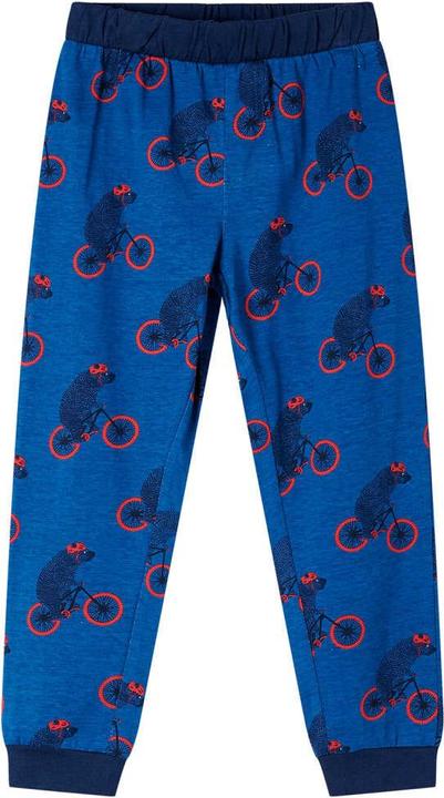 Produktbild VidaXL Kinderpyjama mit Langen Ärmeln Petrolblau 116,Material (116)
