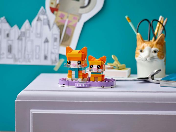 Image du produit LEGO BrickHeadz Chat rouge tigré 40480 (40480, LEGO Brickheadz)