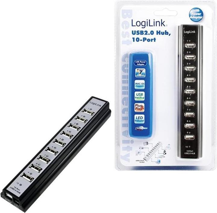 LogiLink UA0096 (USB-A, 10 Ports)