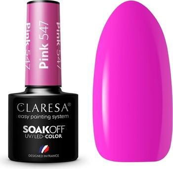 Image du produit Claresa UV LED Nail Polish Collection Hybrid Manicure Soak Off - 5ml Couleur Rose No. 547 (547, Vernis semi-permanent)