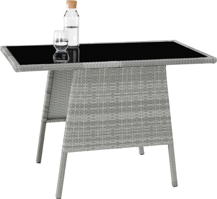 Actual product image tectake Rattan garden furniture set Lausanne