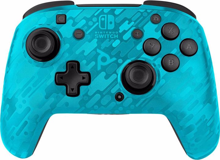 Produktbild PDP Faceoff Wireless Deluxe Controller - Neon Blue Camo (Switch)