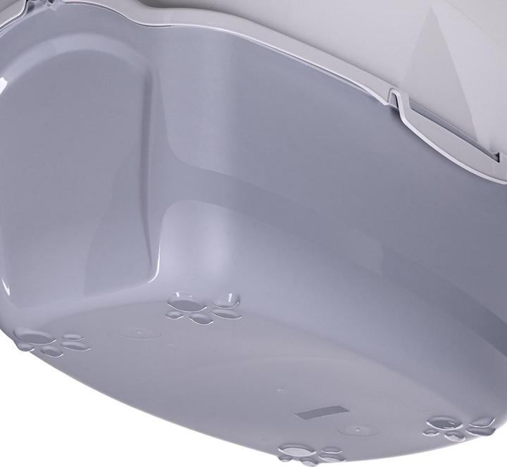 Actual product image Diamentiq BAILA biel/jasnoszary - kuweta dla kota (Cat litter tray open)