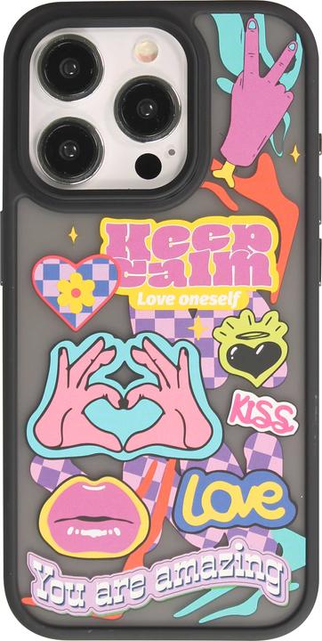 Immagine prodotto PhoneLook Copertura in gomma Blur Keep Calm trasparente (Apple iPhone 15 Pro)