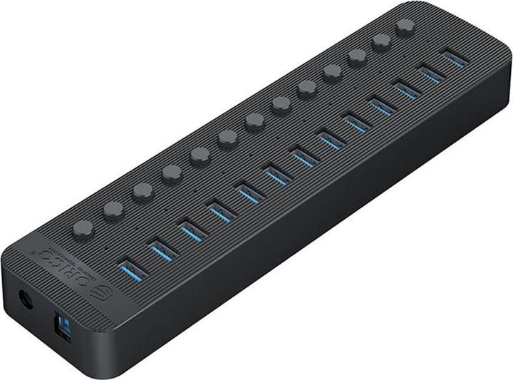 Actual product image Orico Converter CT2U3-13AB 13x USB-A 3.0 Hub with Switches - Black (13 Ports)