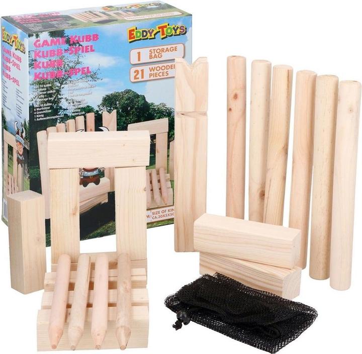 Eddy Toys Swedish Chess and Wooden Kubb Game