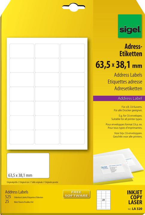Sigel Adress-Etiketten