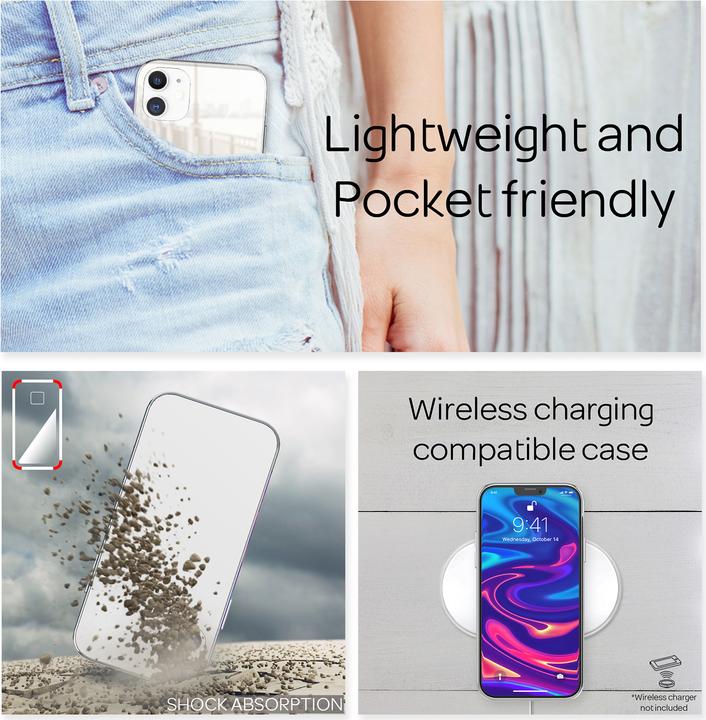 Immagine prodotto Nalia Copertura dello specchio (Apple iPhone 12 Pro, Apple iPhone 12)
