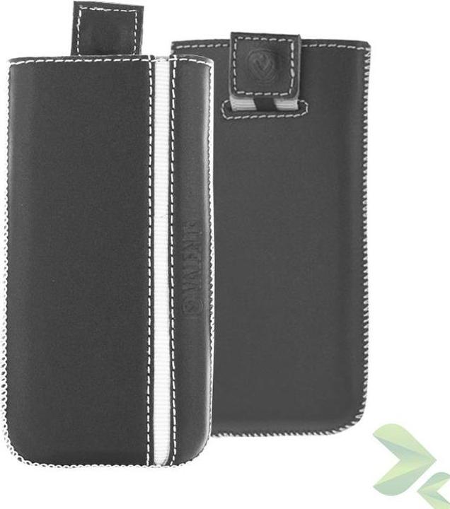Actual product image Valenta Valencia Pocket Stripe Valencia - Redhead Samsung Galaxy S4/s Iii, Htc One and more (Black) (Blackberry Q10, Nokia Lumia 925, Nokia Lumia 900, Alcatel One Touch Fire, Acer Liquid S1, Samsung Galaxy Nexus, Samsung Galaxy S4, Huawei Ascend G510, Blackberry Z10, Optimus 4X HD, Sony Xperia T, Samsung Galaxy Core 2, Sony Xperia Z, Samsung Galaxy S III)