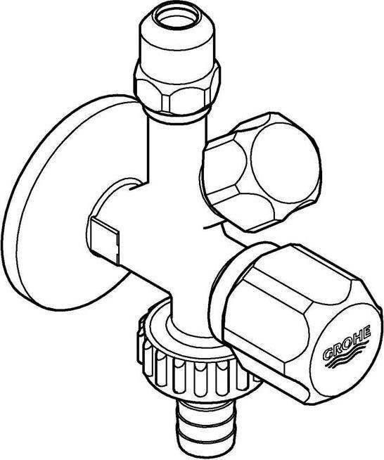 Produktbild Grohe Original WAS Kombi-Eckventil