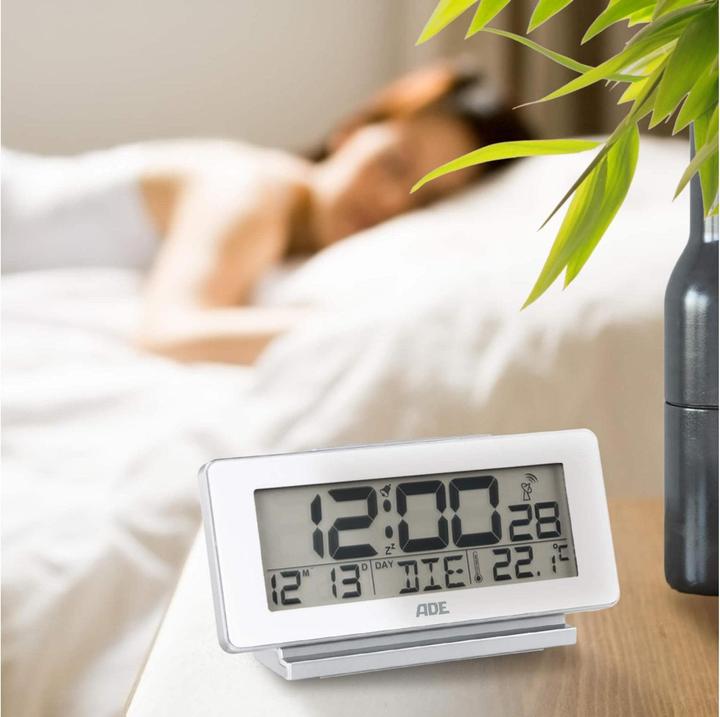 Image du produit ADE Réveil numérique Blanc, Fonctions : Fonction snooze