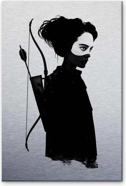 Produktbild Trenddeko Silbereffekt - Four of Hearts (70 x 100 cm)