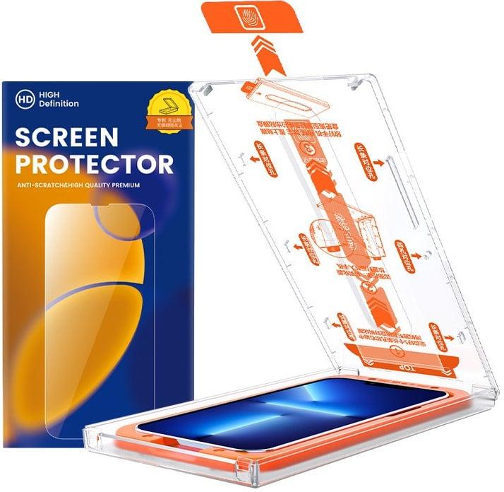 Actual product image PhoneLook Fully protective glass with automatic mounting system against bubbles and dust 3D (1 Piece, Apple iPhone 15 Pro Max)