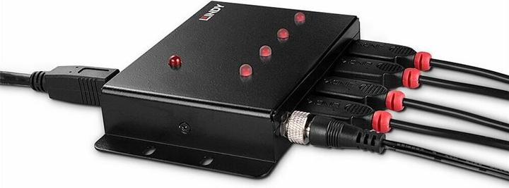 Image du produit Lindy 4 ports USB 3.0 Metal Hub 4 ports USB 3.0 supplémentaires (USB-B, 4 Ports)