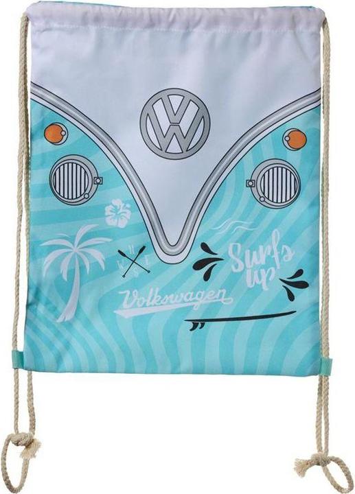 Actual product image Puckator Volkswagen Bulli VW Bus T1 Surf Adventure Drawstring Bag from