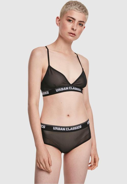 Actual product image Urban Classics Ladies Triangle Tech Mesh Logo Bra (M)